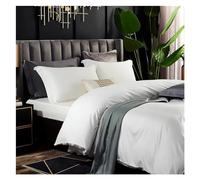 Egyptian Cotton Bedding Set, Ultra-soft And Silky Sheets, Breathable And Cool For All Seasons, High Color Fastness And No Fading, Zipper Closure Duvet Cover (B FLAT BED SHEET_QUEEN 4PCS)