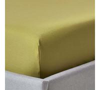Homescapes Egyptian Cotton Deep Fitted Sheet 18 Inch 1000 Thread Count In Olive Olive