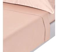 HOMESCAPES 1000 Thread Count Egyptian Cotton Beige Flat Sheet King Size Luxury Bed Sheet