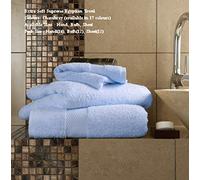 Egyptian Cotton Hand Towel 700gsm Thick Bathroom Super Soft Combed Highly Absorbent High Size 50 x 80 Cm, Chambray