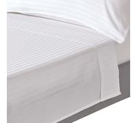 Egyptian Cotton Satin Stripe Flat Sheets 330 TC 500 Thread Count Equivalent