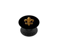Egyptian Engraved Fleur-De-Lys With Ancient Hieroglyph Art PopSockets Adhesive PopGrip