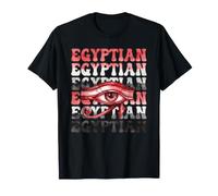Egyptian Eye of Horus Egypt Flag Retro T-Shirt