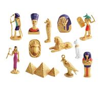 Egyptian Figurines - Sphinx Egyptian Queen | Ancient Egyptian Patterns | Famous Architecture Figure Games | Decorative Cognitive Creative Figurine Set For Female School Fans Projects B