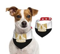 Egyptian Flag Dog Bandana for Small Medium Large Dogs, Cat Dogs Kerchief Triangle Bibs Scarf for Girl Or Boy