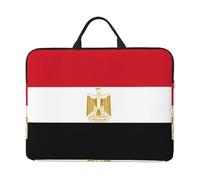 Egyptian Flag Patterned Laptop Sleeve (16.5x12.2 inches), Anti-Collision Protective Shell, Portable Handheld Design