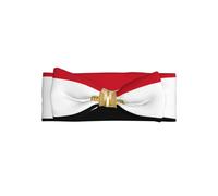 Egyptian flag Printed Baby Headband, Soft and Breathable Bow Hair Accessory - Suitable for newborns 0-6 months old
