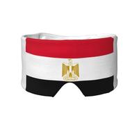 Egyptian Flag Printed Sleeping Blindfold, Padded Ear Warmer Mask, Adjustable Head Wrap, for Deep Relaxation