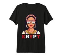 Egyptian Flag Sunglasses Woman Egypt Design Premium T-Shirt