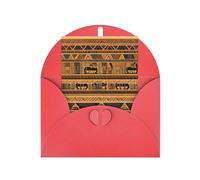 Egyptian Frescoes Greeting Card, 4x6 Inch With Envelope, #Suitable For Birthdays, Weddings, And Business Events.