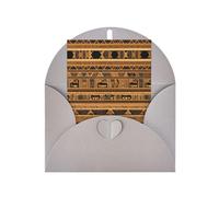 Egyptian frescoes Greeting card, blank inner page, includes envelope, 10cm x 15cm.