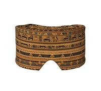 Egyptian Frescoes Unisex Side Sleeping Headband, Sleeping Eye Mask and Ear Muffs, (26.8 * 4.3 inches), Indoor and Outdoor Travel Yoga Adjustable Comfort Eye and Ear Muffs,