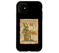 Egyptian Frog God Pharaoh Papyrus Pyramids Case for iPhone 11