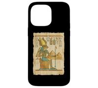 Egyptian Frog God Pharaoh Papyrus Pyramids Case for iPhone 14 Pro Max