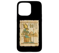 Egyptian Frog God Pharaoh Papyrus Pyramids Case for iPhone 15 Pro Max