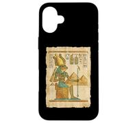Egyptian Frog God Pharaoh Papyrus Pyramids Case for iPhone 16 Plus