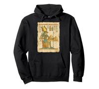 Egyptian Frog God Pharaoh Papyrus Pyramids Pullover Hoodie