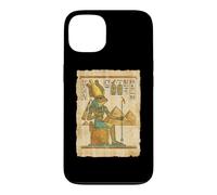 Egyptian Frog Headed Sun God On Throne Pyramids Case for iPhone 13