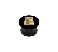 Egyptian Frog Headed Sun God On Throne Pyramids PopSockets Adhesive PopGrip