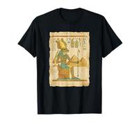 Egyptian Frog Headed Sun God On Throne Pyramids T-Shirt