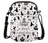 Egyptian Gift Ancient Egypt Inspired Gift Egypt is Always A Good Idea Egypt Accessories Travel Bag Makeup Bag Gift for Egyptian Egypt Lover (Egypt CR EU)