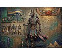 Egyptian God Anubis 1000 Piece Jigsaw Puzzle,Gift Idea,Stress Relief,Whimsical Challenge,Premium Cardboard,Adults & Kids 14+,Home Wall Decor,Educational Toy 70x50cm