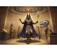 Egyptian God Anubis 1000 Piece Jigsaw Puzzle,Premium Cardboard,Gift Idea,Stress Relief,Impossible Challenge,Educational Toy,Home Wall Decor,Adults & Kids 14+ 38x26cm