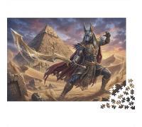 Egyptian God Anubis 1000 Piece Jigsaw Puzzle,Whimsical Challenge,Adults & Kids 14+,Home Wall Decor,Educational Toy,Premium Cardboard,Gift Idea,Stress Relief 70x50cm