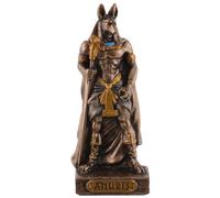 Egyptian God Anubis Miniature, Bronze/Coloured by Veronese