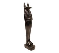 Egyptian God Anubis Mummy Statue in Black