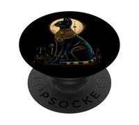 Egyptian God Cat Bastet Ancient Egypt Egyptology Tutankhamun PopSockets Adhesive PopGrip