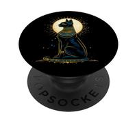 Egyptian God Cat Egyptology Tutankhamun Bastet Ancient Egypt PopSockets Adhesive PopGrip
