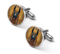 Egyptian God of Death And Justice Cufflinks for Men Shirt Studs Jewelry Accessories