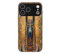 Egyptian God of Death And Justice Glass Phone Case Protective Cover Compatible with iPhone 17/17 Air/17 Pro/17 Pro Max