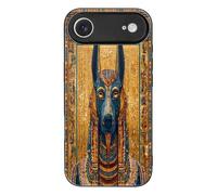 Egyptian God of Death And Justice Glass Phone Case Protective Cover Compatible with iPhone 17/17 Air/17 Pro/17 Pro Max