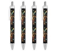 Egyptian God on Throne Retractable Ballpoint Pens 0.5 Fine Point Smooth Writing Pen for Journal Home Office 4 PCS AS PIC 2
