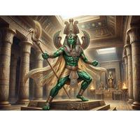 Egyptian God Osiris 1000 Piece Jigsaw Puzzle,Adults & Kids 14+,Home Wall Decor,Gift Idea,Impossible Challenge,Premium Cardboard,Educational Toy,Stress Relief 70x50cm
