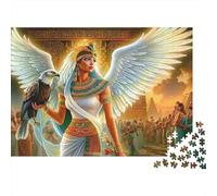 Egyptian Goddess Ancient Temple 1000 Piece Jigsaw Puzzle Paper for Adults Mythical Scene Puzzle Game for Family Relaxing Decoration 70x50cm/1000pcs