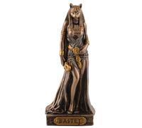 Egyptian Goddess Bastet, Miniature, Bronze/Coloured by Veronese