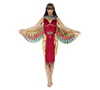 Deluxe Ladies Egyptian Goddess Cleopatra Halloween Wing Full Fancy Dress Costume