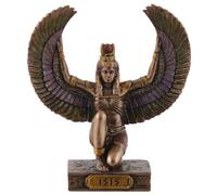 Egyptian Goddess Isis, Miniature, Bronze/Coloured by Veronese