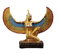 Egyptian Goddess Maat open wings statue sculpture hand painted made in Egypt. Maat was the goddess of harmony and Justice