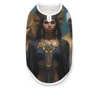 Egyptian Goddesses Epic Dog Shirts Patterned Pet Clothes Tank Top Sleeveless T-Shirt for Cats Puppy M