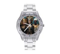Egyptian Goddesses Epic Men's Watches Stainless Steel Watch Strap Analog Quartz Watch Business Wristwatches