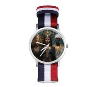 Egyptian Goddesses Epic Sport Watch for Men Women Nylon Strap Wrist Watch Analog Quartz Watch