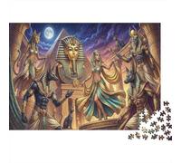 Egyptian Gods And Pharaohs 1000 Piece Jigsaw Puzzle,Gift Idea,Whimsical Challenge,Stress Relief,Great Gifts,Home Wall Decor,Premium Cardboard,Adults & Kids 14+ 52x38cm