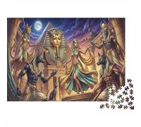 Egyptian Gods And Pharaohs 1000 Piece Jigsaw Puzzle,Home Wall Decor,Educational Toy,Great Gifts,Premium Cardboard,Adults & Kids 14+,Impossible Challenge,Stress Relief 70x50cm