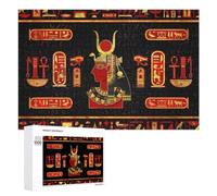Egyptian Gods Ornament Jigsaw Puzzle, 1000 PCS, Relaxing Activity for Adults, Versatile Leisure for Adults Who Enjoy Jigsaws, at Home