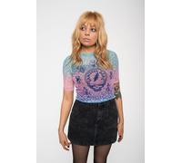Egyptian Gradient Mesh Crop Top Grateful Dead Blue XS