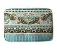 Egyptian Greek Roman Style Soft Bathmat Benjamin Tate Design Green One Size